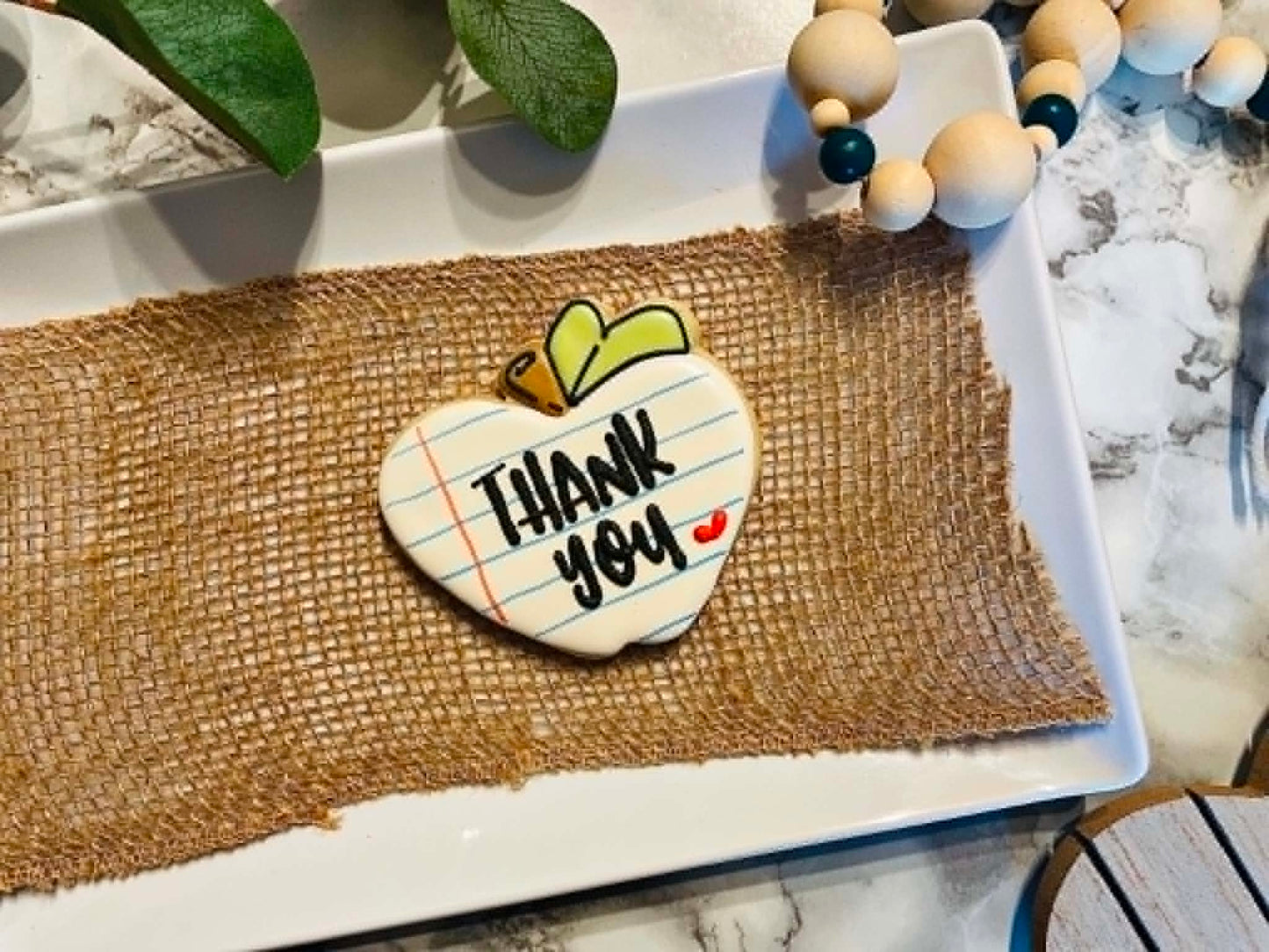 Lined Apple - Thank You